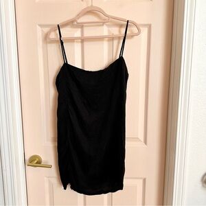 Zara Black Slip Dress with Thin Straps